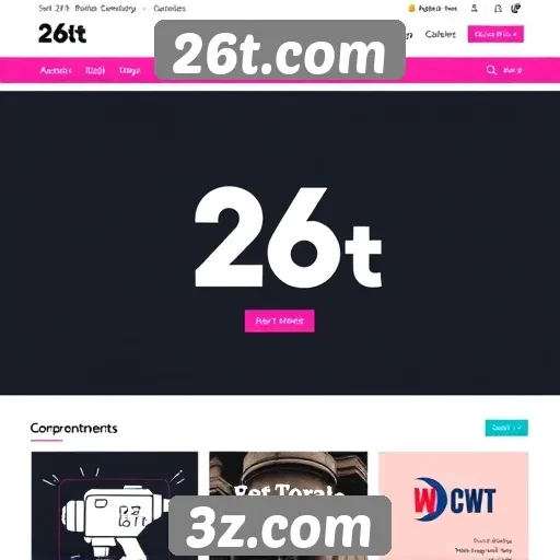 Evolução do design do 26t.com ao longo do tempo