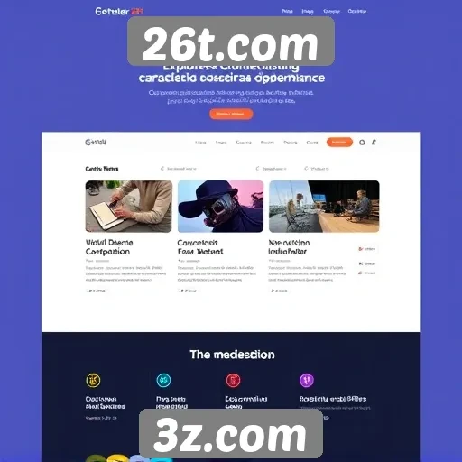 Características do design do site 26t.com