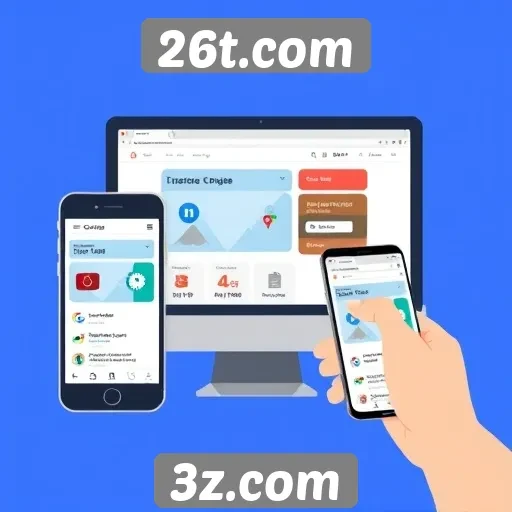 Desempenho técnico do site 26t.com em dispositivos móveis